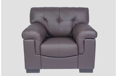 HOME Marcello Leather Chair - Chocolate